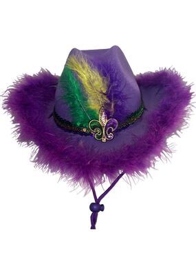 Party Purple Feathered Women's Hat